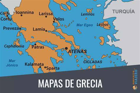 Mapa de influencias culinarias en Grecia