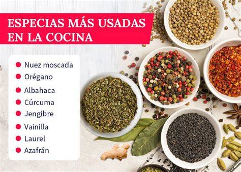 Especias usadas en la cocina griega