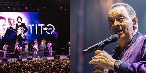 Tito Nieves cantando en un concierto