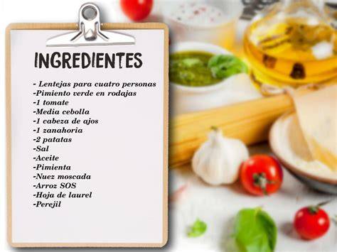 Ingredientes variados para la receta