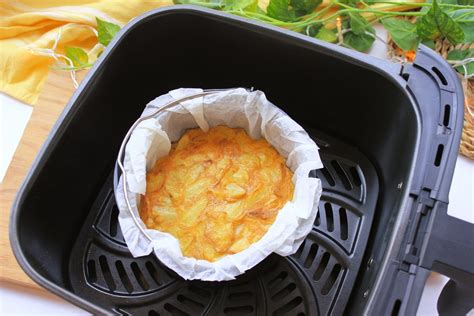 Tortilla de patatas en freidora de aire