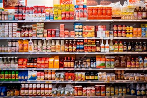Estante de supermercado con productos sin gluten