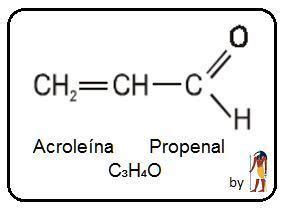Estructura molecular de la acroleína