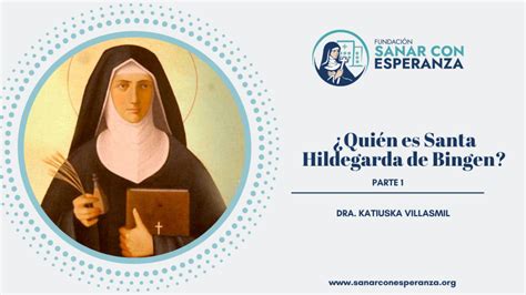 Representación de Hildegarda de Bingen y un campo de espelta