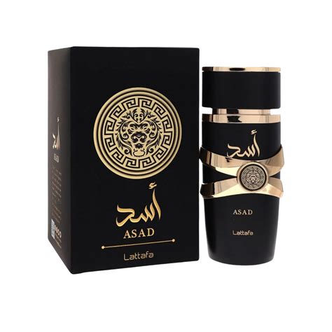 Botella de perfume Lattafa Asad Black