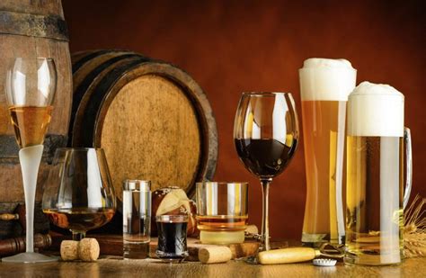 Diferentes tipos de bebidas fermentadas