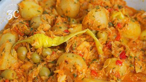 Tripas de bacalao en un plato