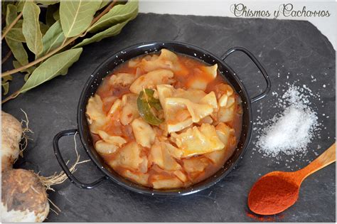 Proceso de desalado y cocción de tripas de bacalao