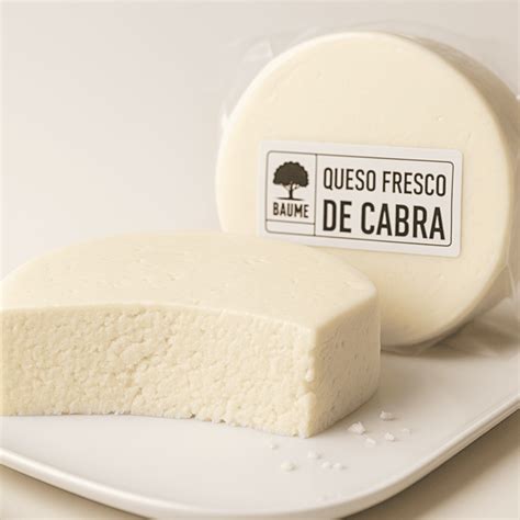 Queso de cabra cremoso en un bol