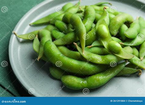 Vainas de edamame verdes