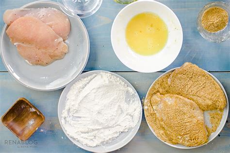 Infografía mostrando los pasos para rebozar croquetas: harina, huevo, pan rallado