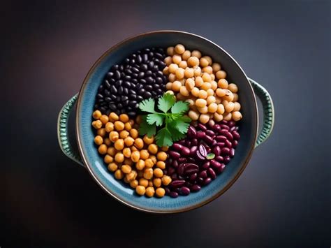 Variedad de legumbres en un cuenco