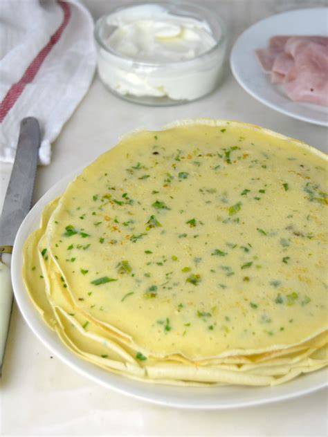Ingredientes básicos para masa de crepes salados