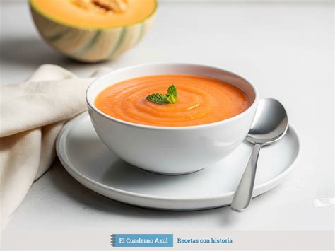 Ingredientes para gazpacho de melón cantaloupe
