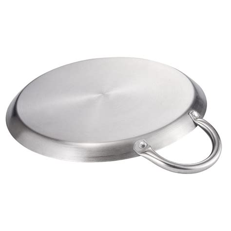 Comal redondo de acero inoxidable para altas temperaturas