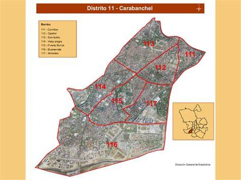 Mapa de Carabanchel con los restaurantes mencionados