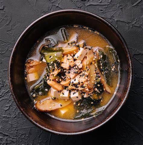 Sopa de miso con algas