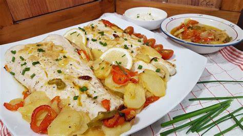 Ingredientes frescos para la receta de merluza