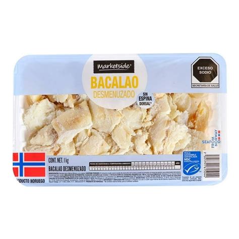 Bacalao desmenuzado en trozos grandes