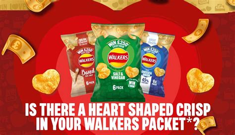 Patata frita en forma de corazón para la promoción de Walkers