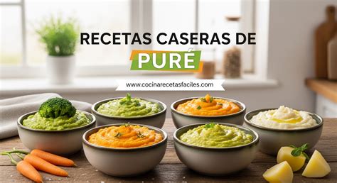 Variedad de purés de verduras