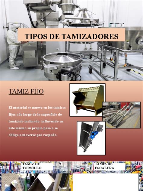 Diferentes tipos de tamizadores de harina