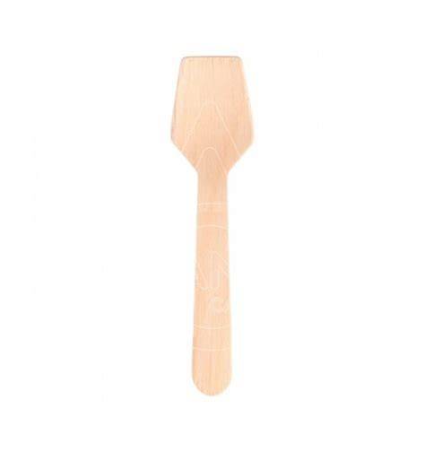 Cucharillas de madera biodegradables para postres