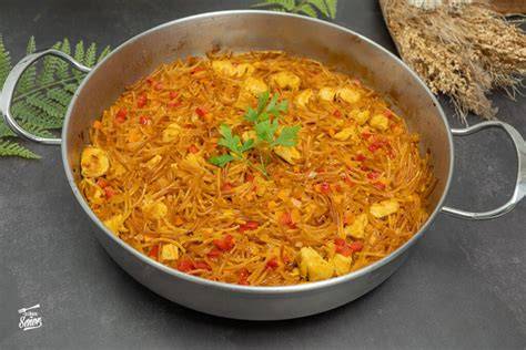 Semáforo nutricional de la fideuá de pollo