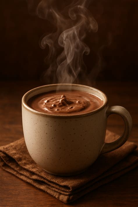 Taza de chocolate caliente con espuma de Starbucks