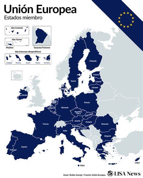 Mapa de la Unión Europea y el mercado único digital, roaming
