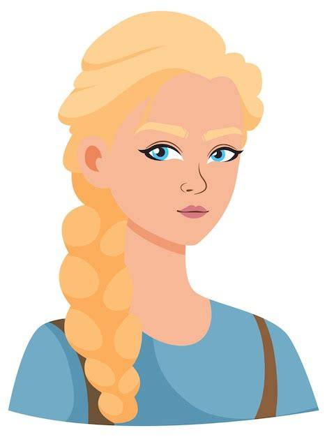 Mujer rubia con cabello abundante, ilustrando el origen del nombre 