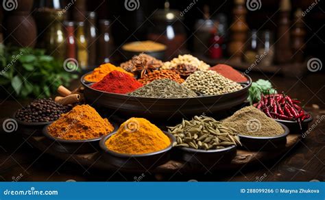 Variedad de especias para cocinar