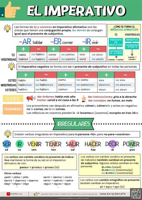 Usos comunes del imperativo en inglés