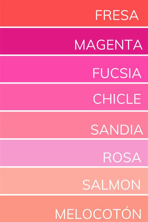 Diferentes tonalidades de rosa en repostería