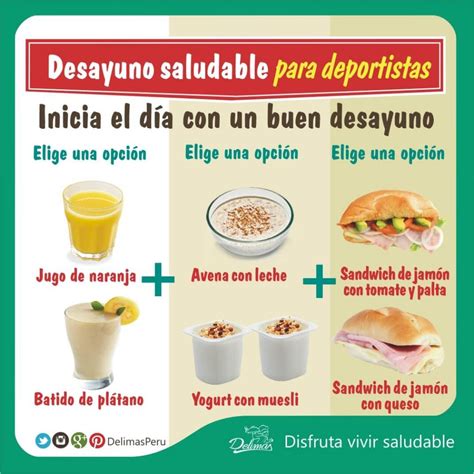 Desayuno saludable para deportistas