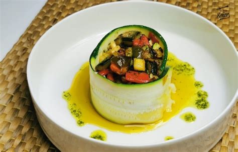 Montaje de timbal de verduras