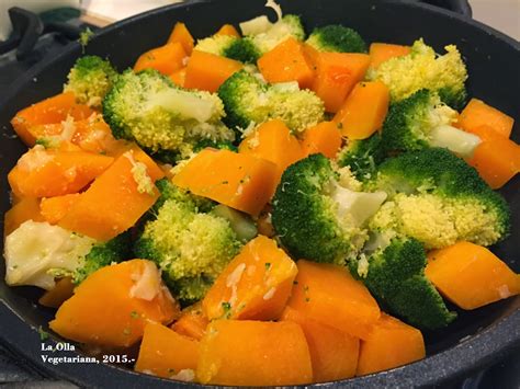 Brócoli y calabaza frescos