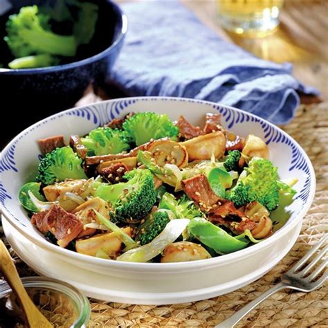 Salteado de ternera con brócoli