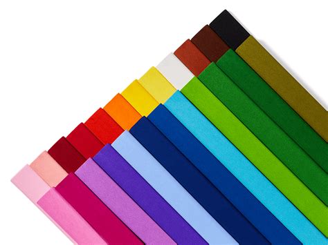 Rollo de papel crepé Pinocho en diferentes colores