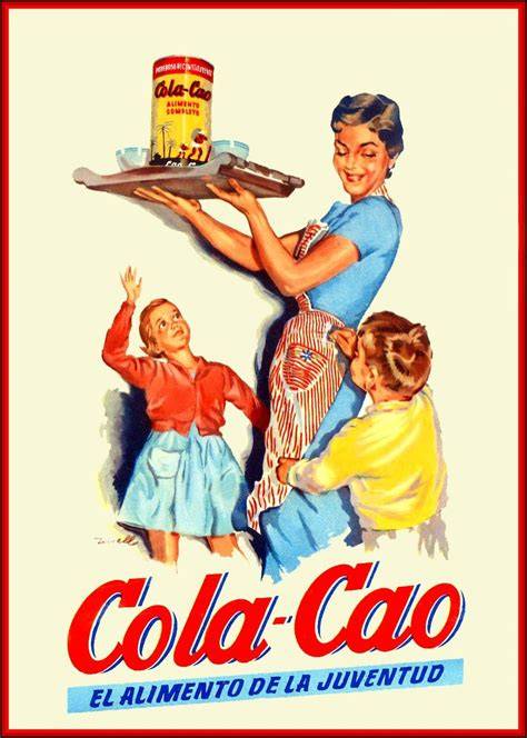Anuncio de Cola Cao en la década de 1950