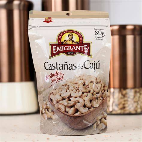 Castañas de cajú tostadas sin sal