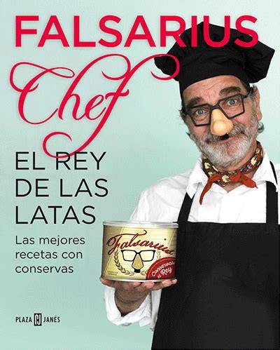 Caricatura de Falsarius Chef con gafas y nariz de plástico