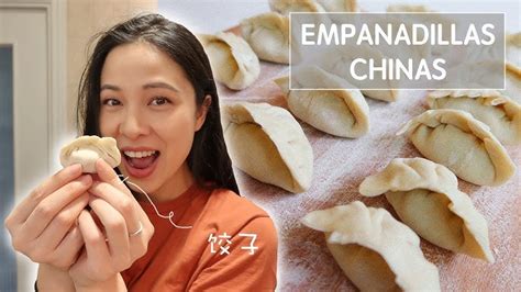 Proceso de relleno de las empanadillas chinas