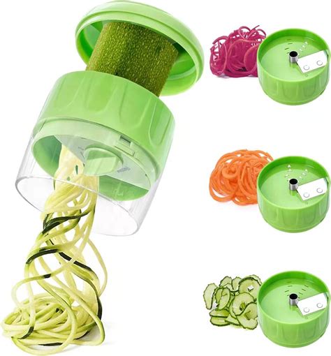 Espiralizador de verduras en acción