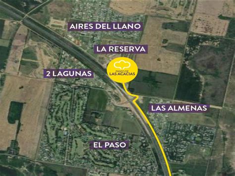 Mapa de ubicación y rutas de acceso al Paseo de las Acacias