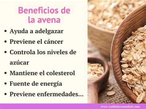 Beneficios de la avena para la salud