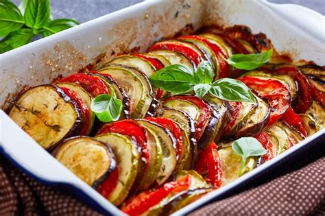 Tian de verduras en capas