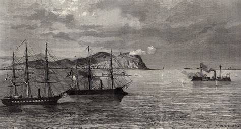 Representación de un combate naval en el Caribe