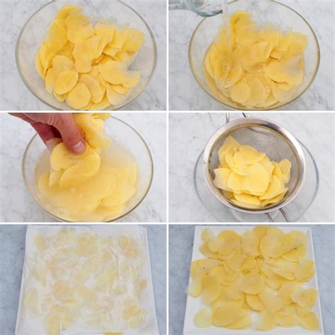 Proceso paso a paso de cómo hacer patatas chips caseras