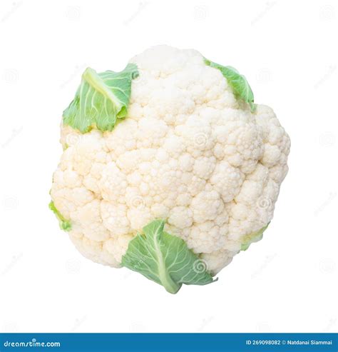 Ilustración de una cabeza de coliflor fresca